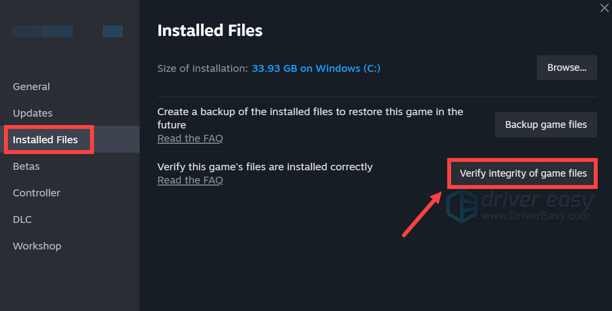 Steam - how to verify integrity of game files