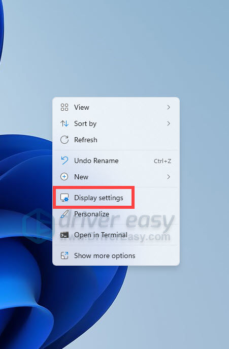 win11 - Display settings