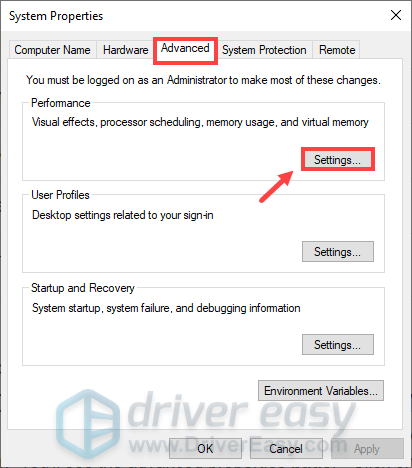 how to increase the page file size